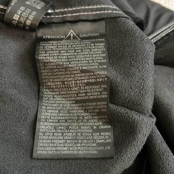 NWT Faux black leather pants with white stitching - Picture 10 of 12